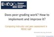 eMOOCs2015 Does peer grading work?