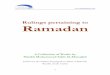 Rulings pertaining to_ramadaan