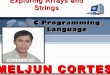 MELJUN CORTES C++ chapter 5 arrays strings