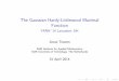 The Gaussian Hardy-Littlewood Maximal Function