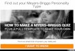 How to make a Myers-Briggs Quiz