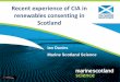 Ian Davies - Recent experience of Cumulative Impact Assessment in renewables consenting in Scotland