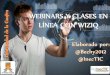 Webinars y clases en linea con wiziq