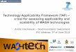 Technology Applicability Framework (TAF) – a tool for assessing applicability and scalability of WASH technologies