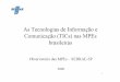 Tecnologia de informação e comunicação nas MPEs (Sebrae)