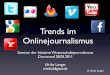 Trends im Onlinejournalismus
