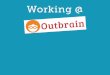 Working @ Outbrain Technion startup day April 2015