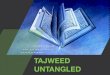 Tajweed untangled