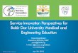 Service science perspectives for Bahir Dar University  Medical and Engineering Education