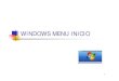 Windows  menu principal