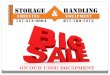 Big Sale on Our Used Equipment