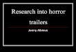 Research into horror