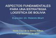 ASPECTOS FUNDAMENTALES PARA UNA ESTRATEGIA LOGÍSTICA DE BOLIVIA