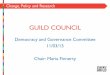 Guild Council - Democracy and Governance Minutes 11 03 15