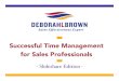 Successful Time Management for Sales Professionals