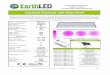 Earth led growled high powered panel   200 watt