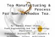 Tea manufacturing & processing for non orthodox tea