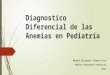 Diagnostico diferencial de las anemias mt