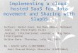 Designing and Implementing a cloud-hosted SaaS for data movement and Sharing with SlapOS
