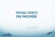 Vintage effects for polyamid