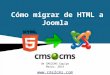 Como Migrar de HTML a Joomla