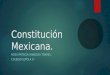 Constitución mexicana de México