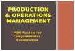 Production & Operarions Management Compre Review