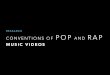 Conventions of POP and RAP music videos