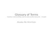Glossary of terms-editing techniques