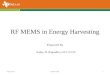 RF MEMS in Energy Harvesting