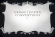 Urban legend analysis