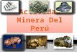 Actividad minera del perú
