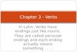 Chapter 3 Present Tense Verbs
