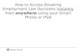 How to Mobilize  Access to  Employment Law Instantly
