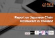 Report on japanese chain restaurants in thailand (october 2014)