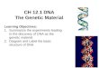 12.1 notes  dna the genetic material