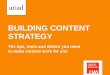 Building content strategy cma seminar february 2015