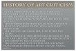 Art 326 History of Art Criticism
