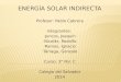 Energía solar indirecta