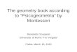 Benedetto Scoppola: The geometry book according to "Psicogeometria" by Montessori