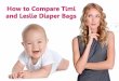 How to compare timi and leslie diaper bags