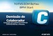 TOTVS ECM byYou - Kit  BPM start - Demissão de Colaborador