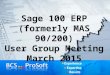 Business Insights Explorer Tips & Tricks | Q1 2015 Sage 100 ERP User Group