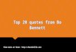Top 20 quotes from Bo Bennett