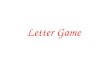 Letter Game: Letters D, G, I, R