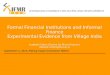 Ff is and informal finance   3ie - sept 2014