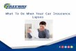 What to Do When Your Car Insurance Lapses