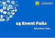 15 Event Fails Attendees Hate