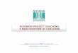 INOC Meeting - A new frontier of coaching; Business Project Coaching