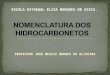Nomenclatura  dos HIDROCARBONETOS wescle